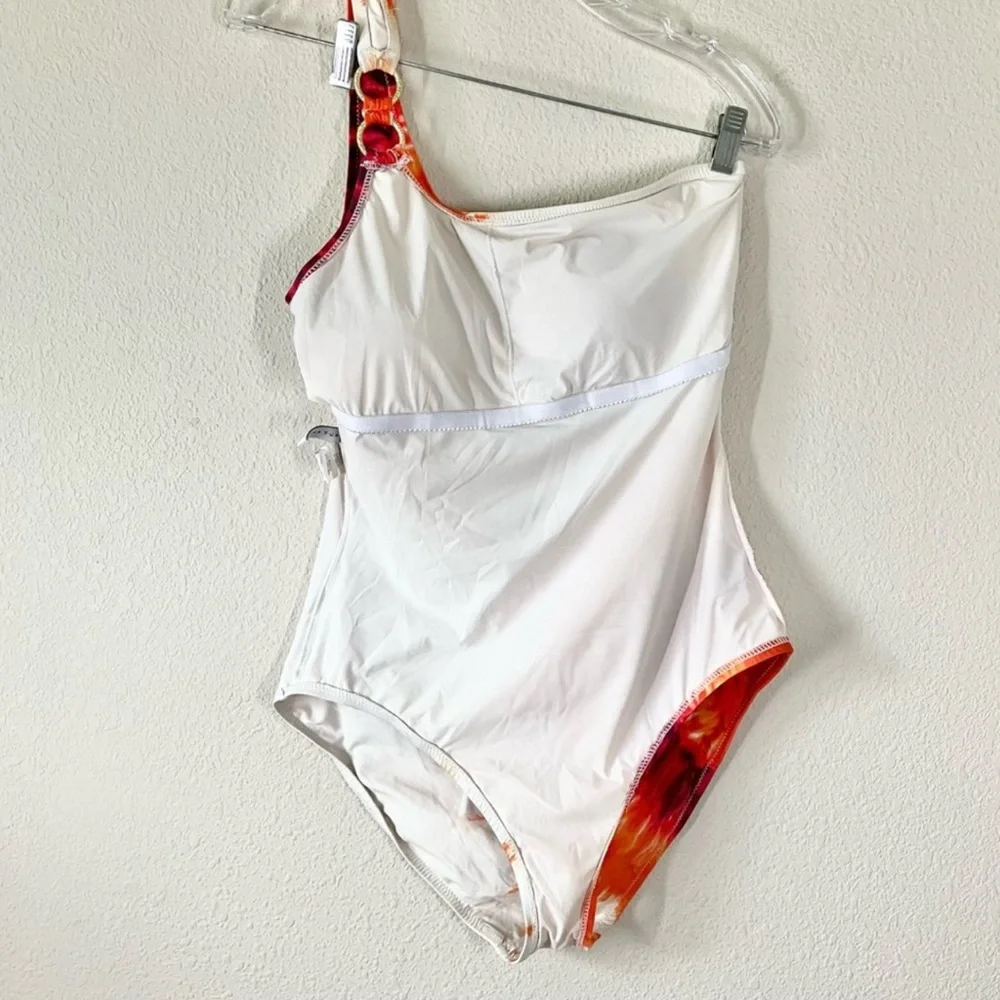 TRINA TURK One-Shoulder One-Piece Swimsuit Sunburst Tie-Dye
Bold Colorful 12 - Picture 8 of 9